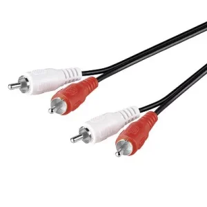 Cablu 2x RCA 2.5m ecranat cupru Goobay