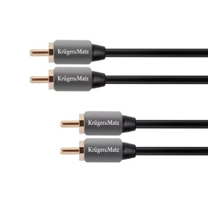 Cablu 2x RCA - 2x RCA 1.8m Audio Profesional Kruger&Matz