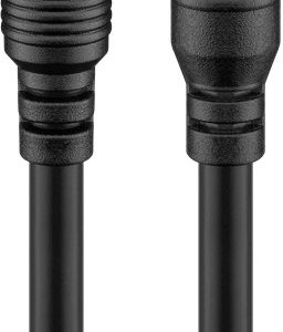 Cablu de extensie alimentare DC 5.5 x 2.5 mm mama-tata 10m cupru 0.5mm negru Goobay