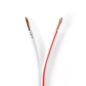 Cablu difuzor 2x 2.50mm CCA alb Nedis CAGW2500WT1000