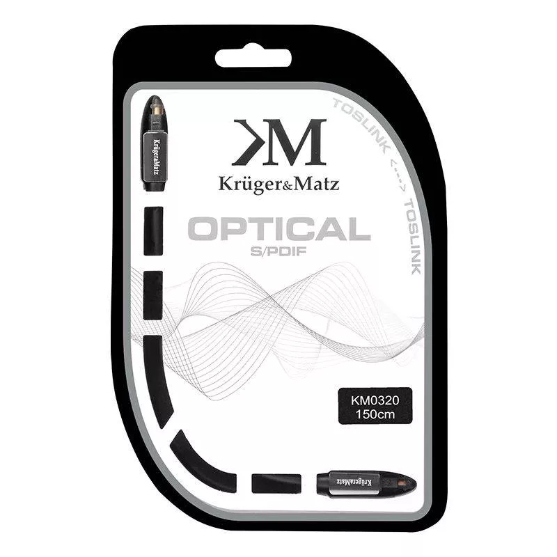 Cablu optic Toslink 1.5m Kruger&Matz - imagine 3