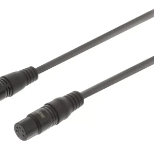 Cablu prelungitor digital XLR 5 pini tata - XLR 5 pini mama 0.5m gri Sweex