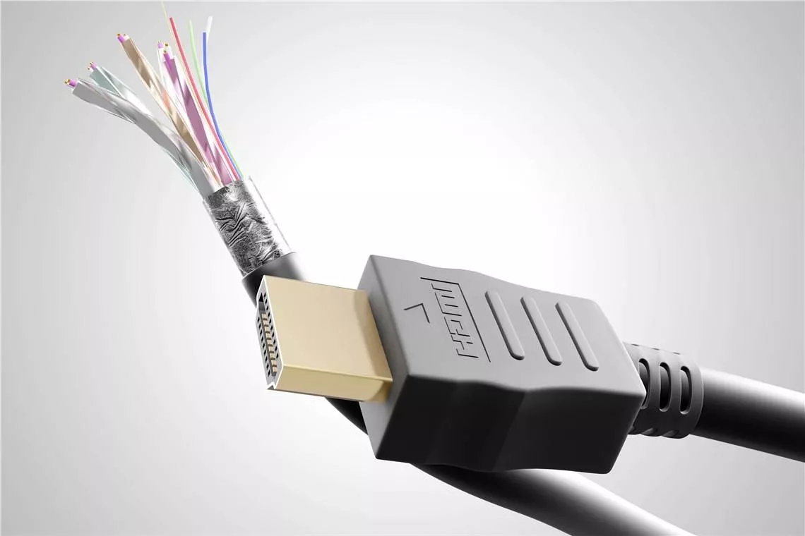 Cablu prelungitor HDMI 1.4v 1m mama-tata 4K Ultra HD 2160p 60Hz 3D Ethernet ARC Goobay - imagine 3