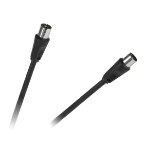 Cablu RF video negru 3m coaxial TV tata-mama