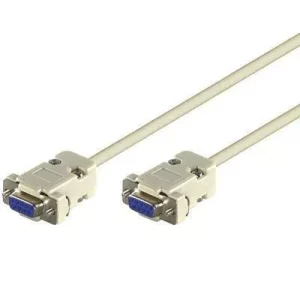 Cablu serial RS232 DB9 mama la DB9 mama 2m Goobay