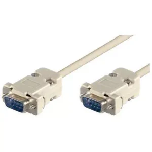Cablu serial RS232 DB9 tata la DB9 tata 2m Goobay