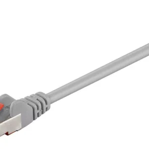 Cablu SFTP PiMF CAT6 0.15m 2x RJ45 cupru ecranat gri Goobay