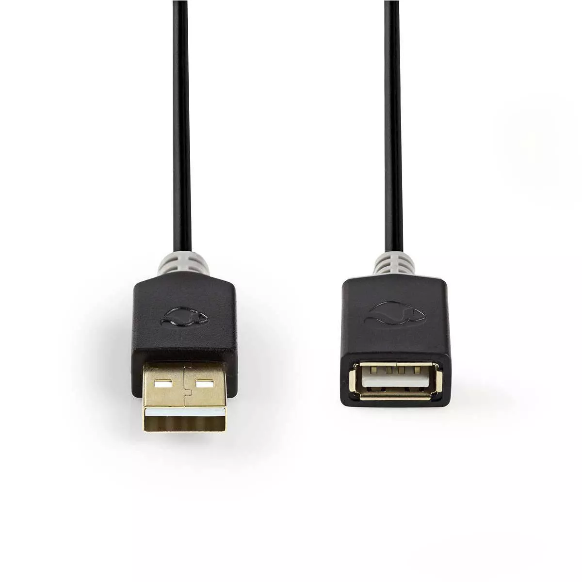 Cablu USB 2.0 A tata - USB A mama 2m Nedis - imagine 3