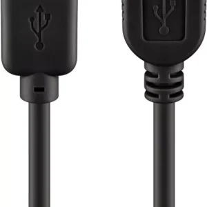 Cablu USB 2.0 USB A soclu - USB A mufa 5m negru fire Cupru Goobay