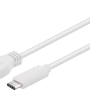 Cablu USB 3.0 tata la USB Type C 3.0 A tata alb 5Gbp/s 1m Goobay
