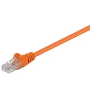 Cablu UTP 7.5m portocaliu patchcord CAT5e 2x RJ45 CCA Goobay