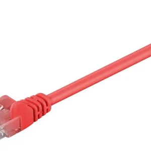 Cablu UTP Cat5e RJ45 mufat 0.25m patch cord rosu Goobay