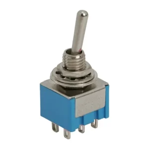 Comutator 2x ON-ON 6 pini 12.5x11.5x8.5mm cu retinere Goobay