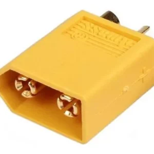 Mufa alimentare DC XT60 tata pin 2 pe cablu cu lipire 30A 500V AMASS XT60-M