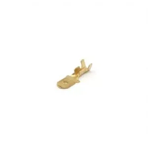 Papuc terminal plat tata neizolat 6.3x8mm din alama 1.5-2.5 mm