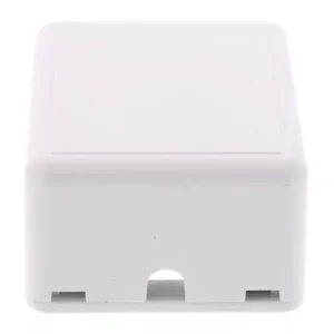 Priza de perete fara Keystone 1-port alba Well