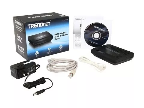 Router N300 Wireless ADSL 2/2 +modem Trendnet - imagine 4