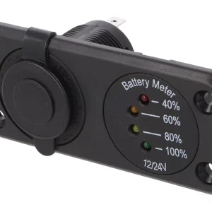 Voltmetru si bricheta auto 7-33VDC SCI A13-142A254PD-BB3