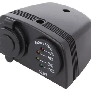 Voltmetru si soclu bricheta auto x1 7-33VDC neagra SCI A13-144DA254HD-BB3